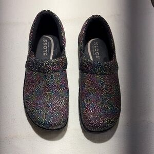 Klogs Kids Black Multicolor Dot Sparkle Slip-On